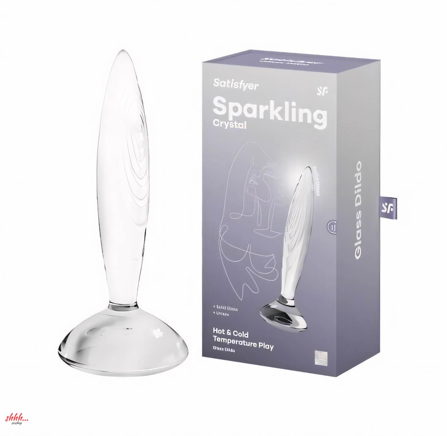 Стеклянный Фаллоимитатор Satisfyer Sparkling Crystal Прозрачный