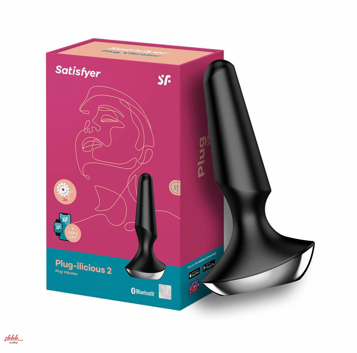 Анальный Плаг С Вибрацией Satisfyer Plug-Ilicious 2 Черный