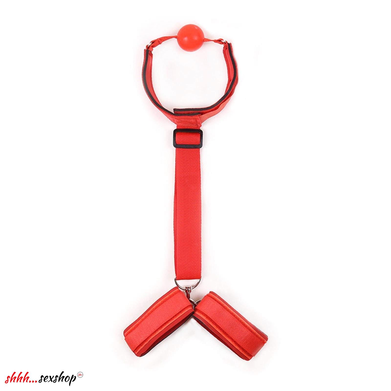 Him&Her Наручники с кляпом Backhand binding gag