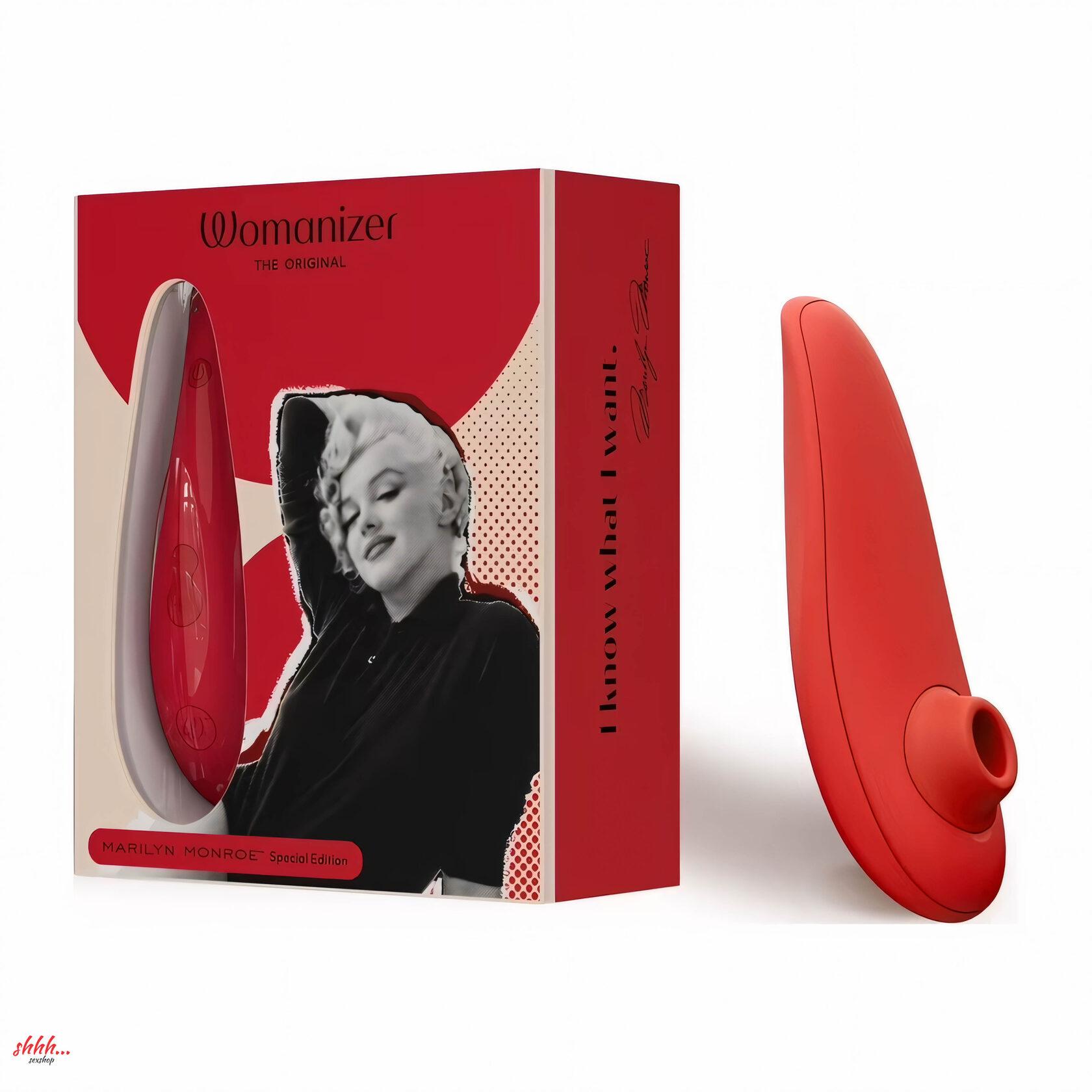 Бесконтактный клиторальный стимулятор Womanizer Marilyn Monroe ярко-красный