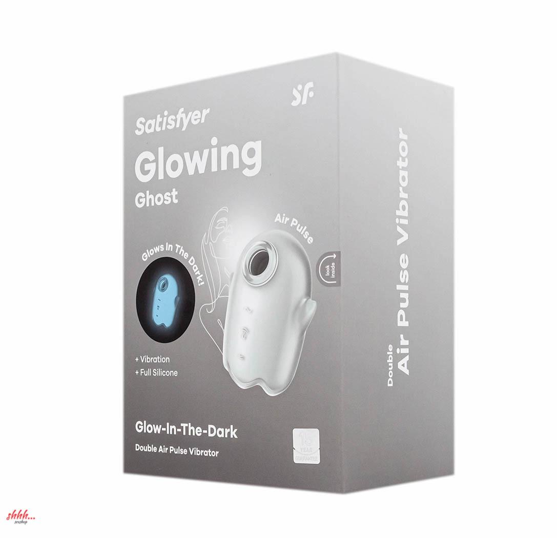 Мини-Вибратор С Воздушной Стимуляцией Satisfyer Glowing Ghost Серый (светится В Темноте)