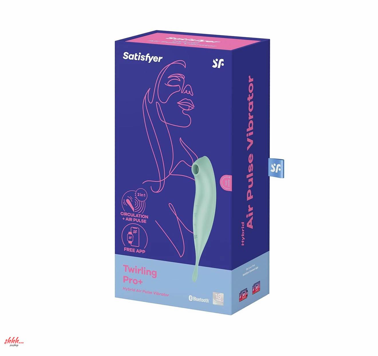 Вибратор С Воздушной Стимуляцией Клитора Satisfyer Twirling Pro+ Мятный