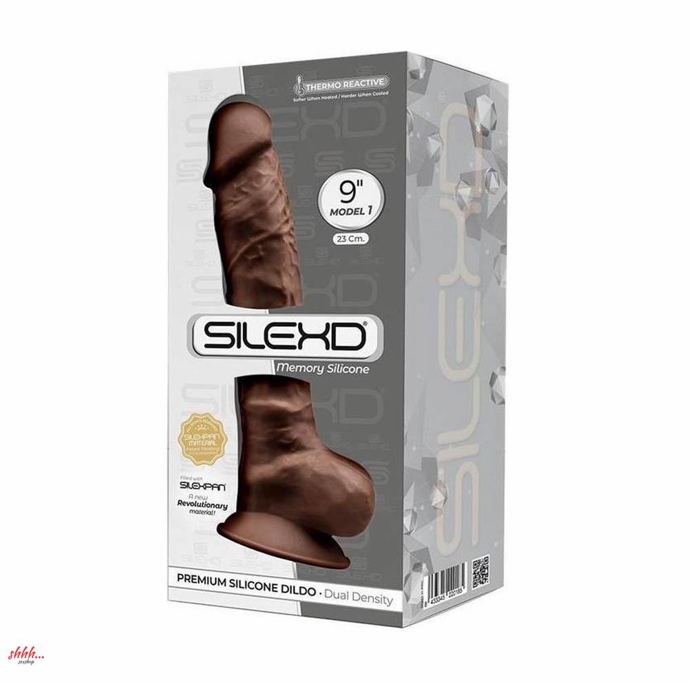 Фаллоимитатор С Двойной Плотностью Model 1 От Silexd Коричневый (23*4,7 См.)