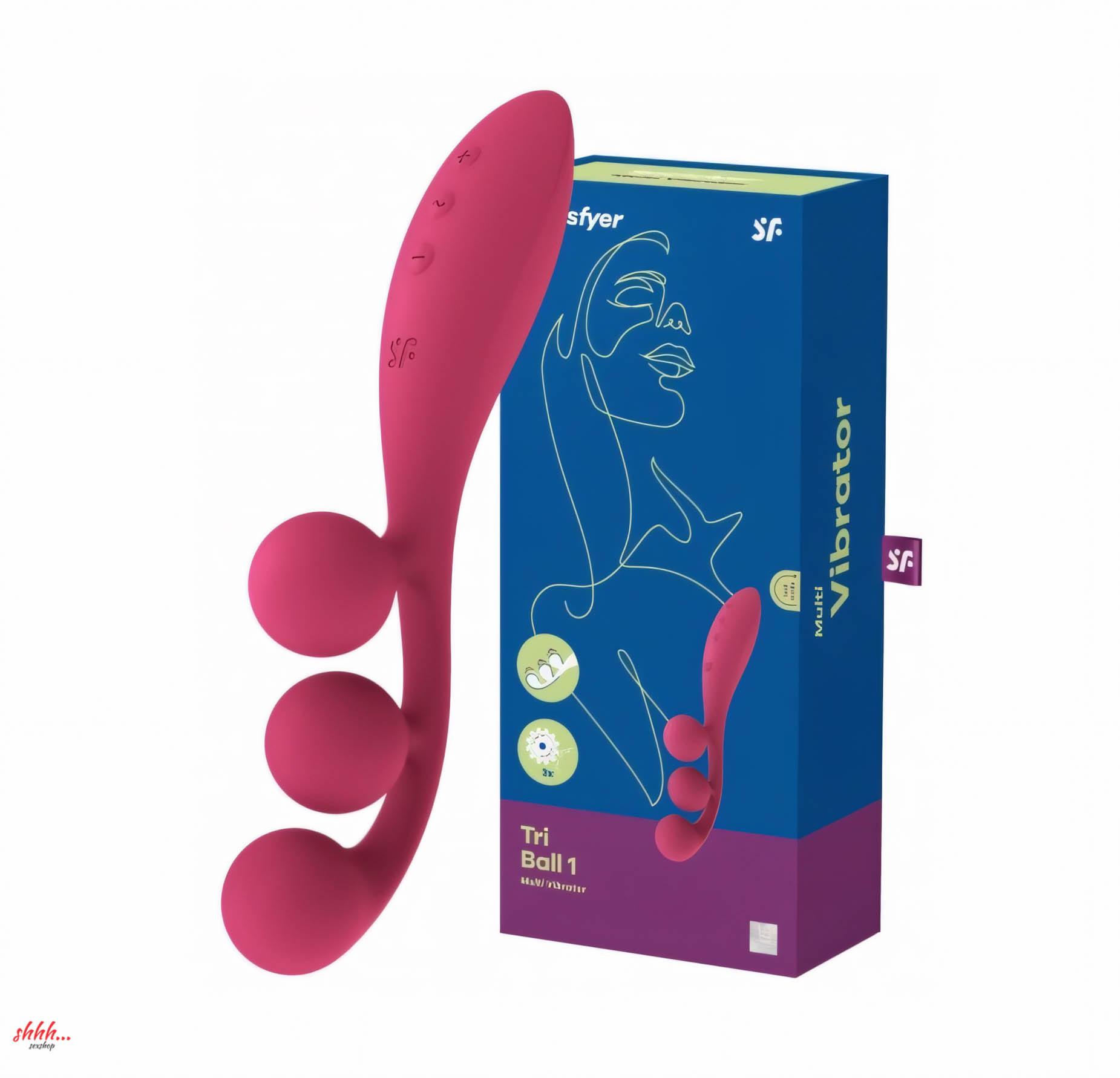 Мультифункциональный Вибратор Для Тройной Стимуляции Satisfyer Tri Ball 1 Красный