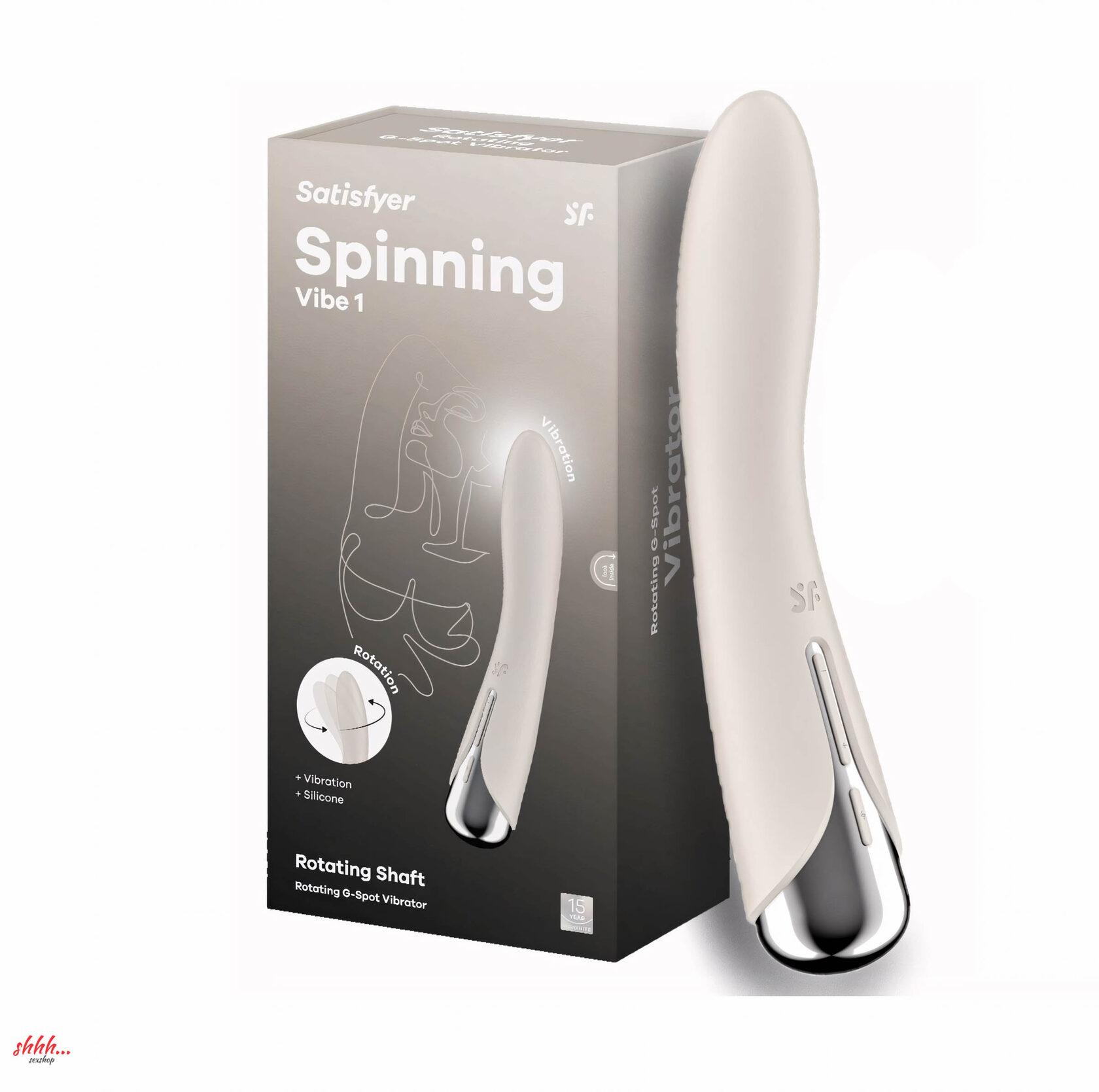 Вибратор-Кролик С Функцией Вращения Satisfyer Spinning Rabbit 1 Бежевый