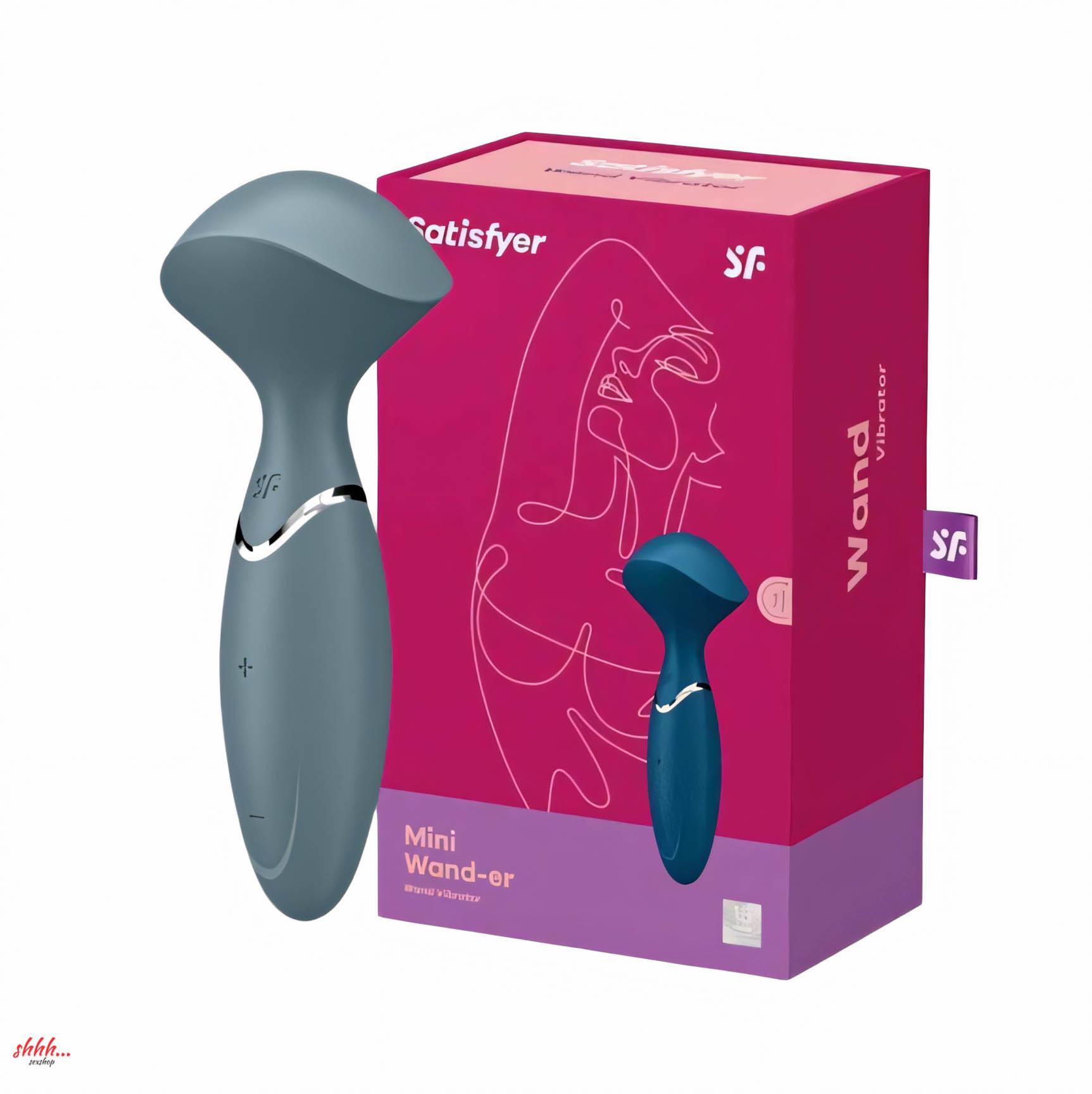 Вибратор Satisfyer Mini Wand-Er Stonegrey (серый)