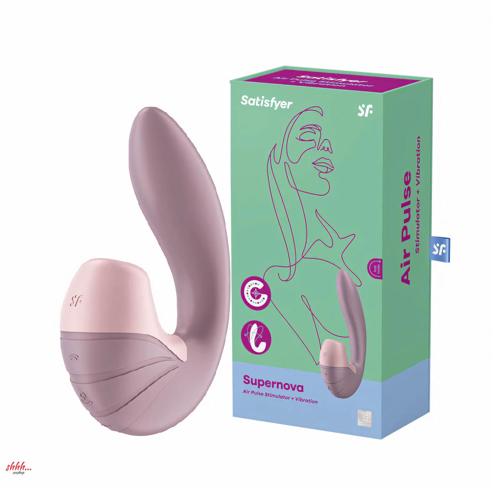 Вибромассажер С Клиторальной Стимуляцией Satisfyer Supernova Розовый