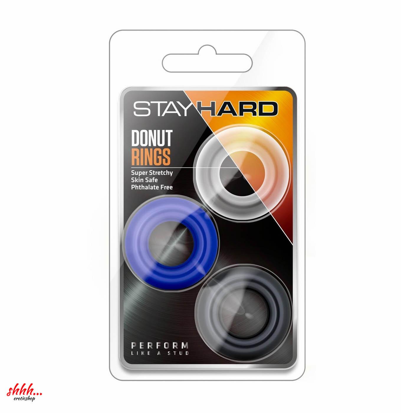Набор эрекционных колец Stay Hard BLUSH 3шт