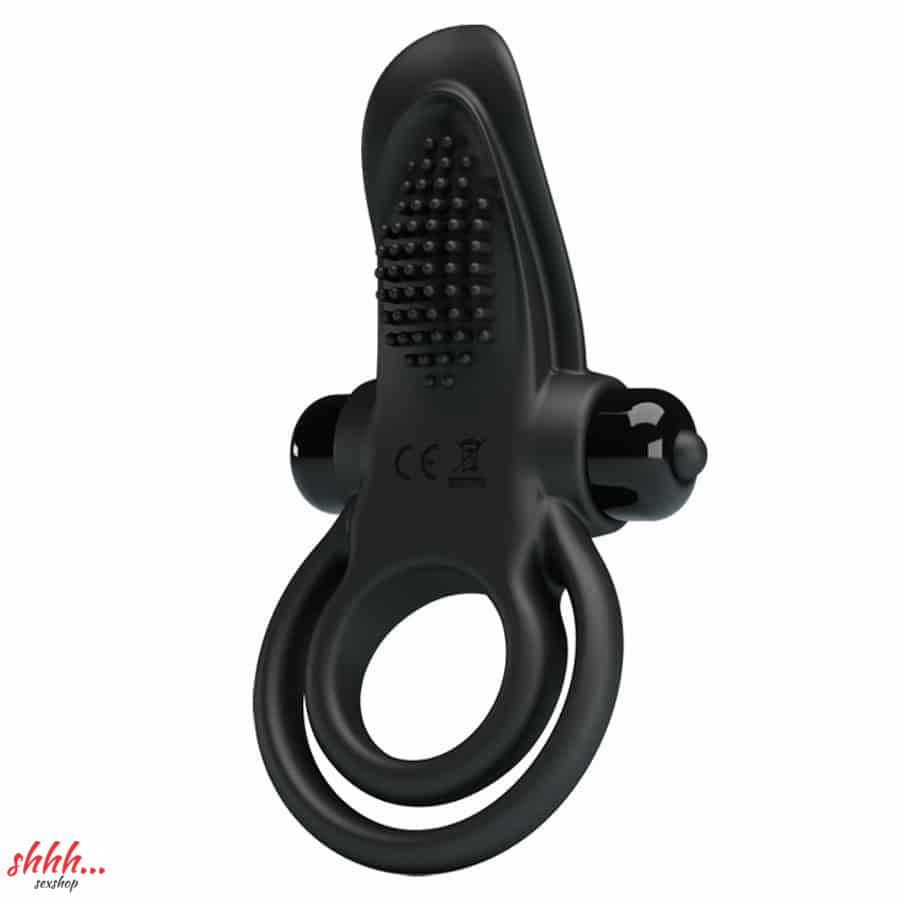 Pretty Love Vibrant Penis Ring (Black)