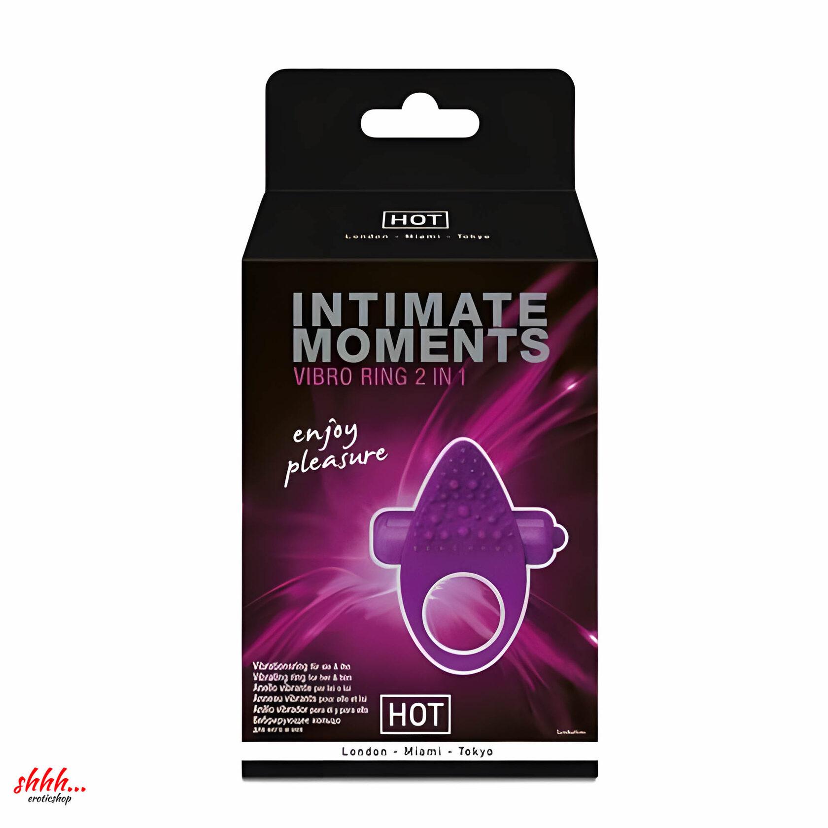 Виброкольцо стимулирующее 2 в 1 Intimate Moments от HOT