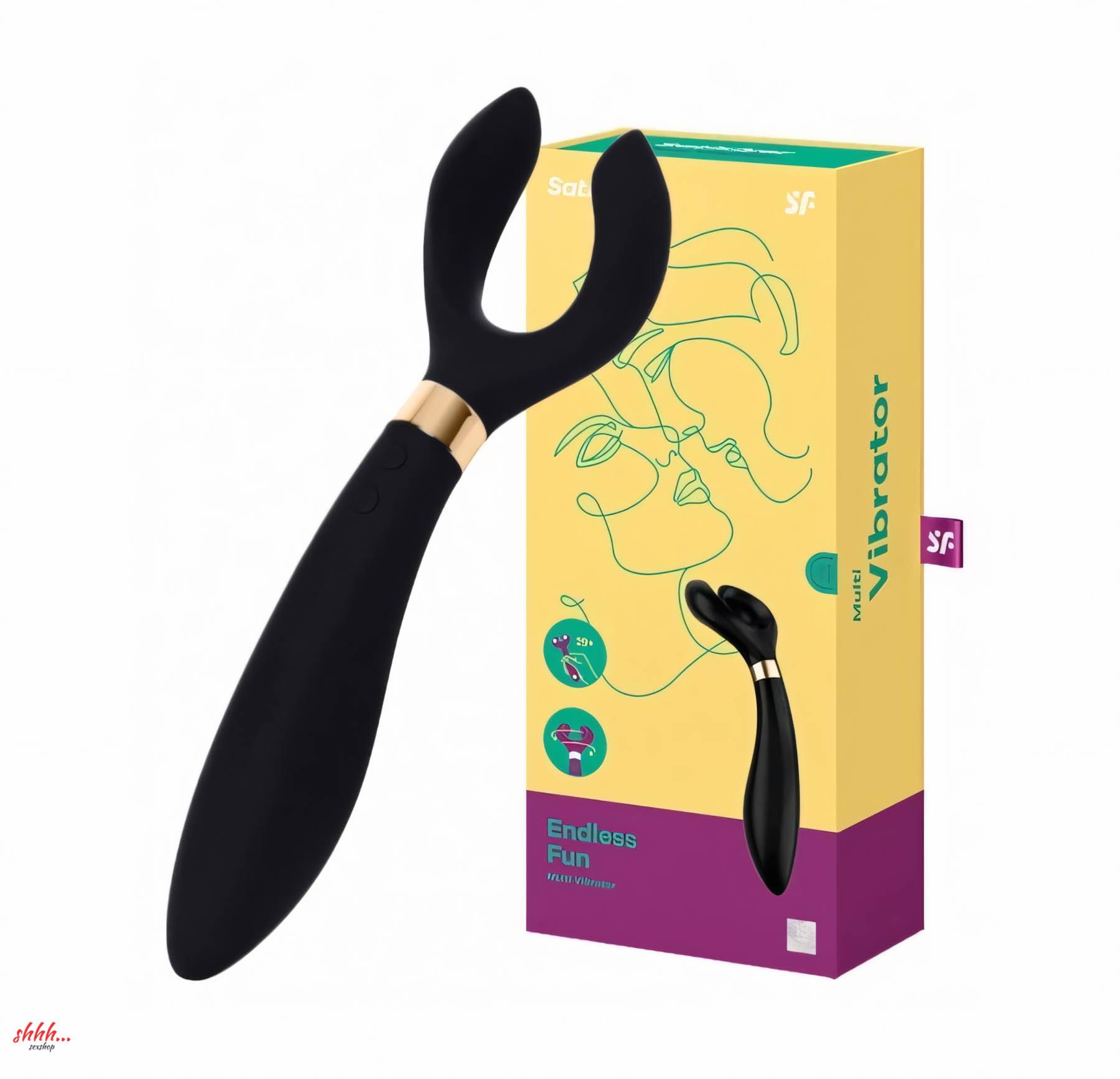 Многофункциональный Вибромассажёр Satisfyer Endless Fun Черный