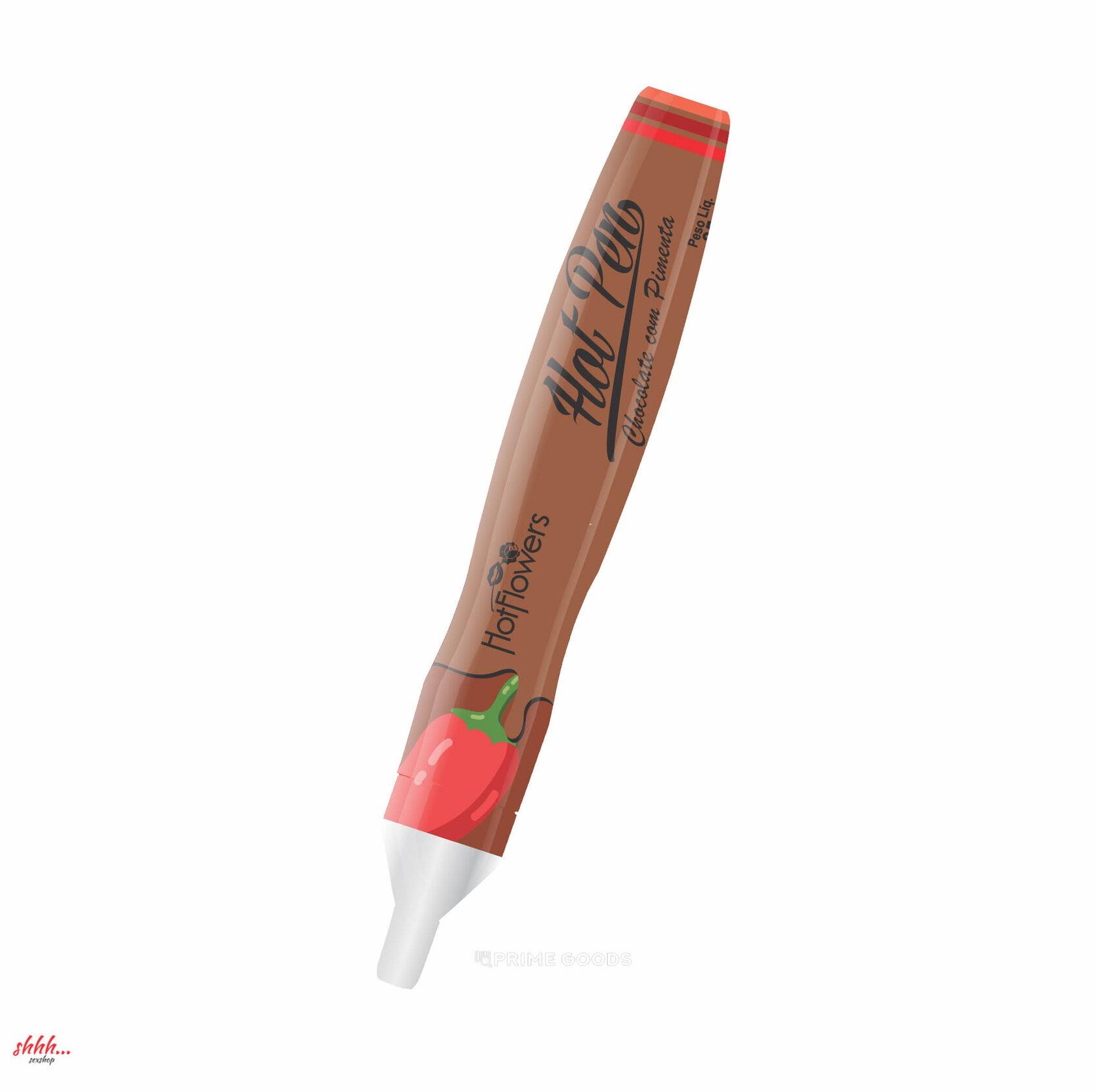 Вкусовая Ручка Для Рисования На Теле Hot Pen Pimenta Со Вкусом Шоколада И Острого Перца