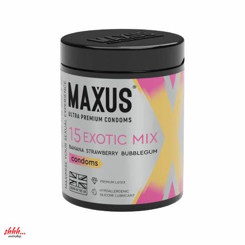 Презервативы ароматизированные MAXUS Exotic Mix 15 шт.