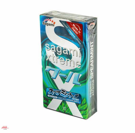 Презервативы Sagami Xtreme Mint 10шт. Латексные Со Вкусом Мяты