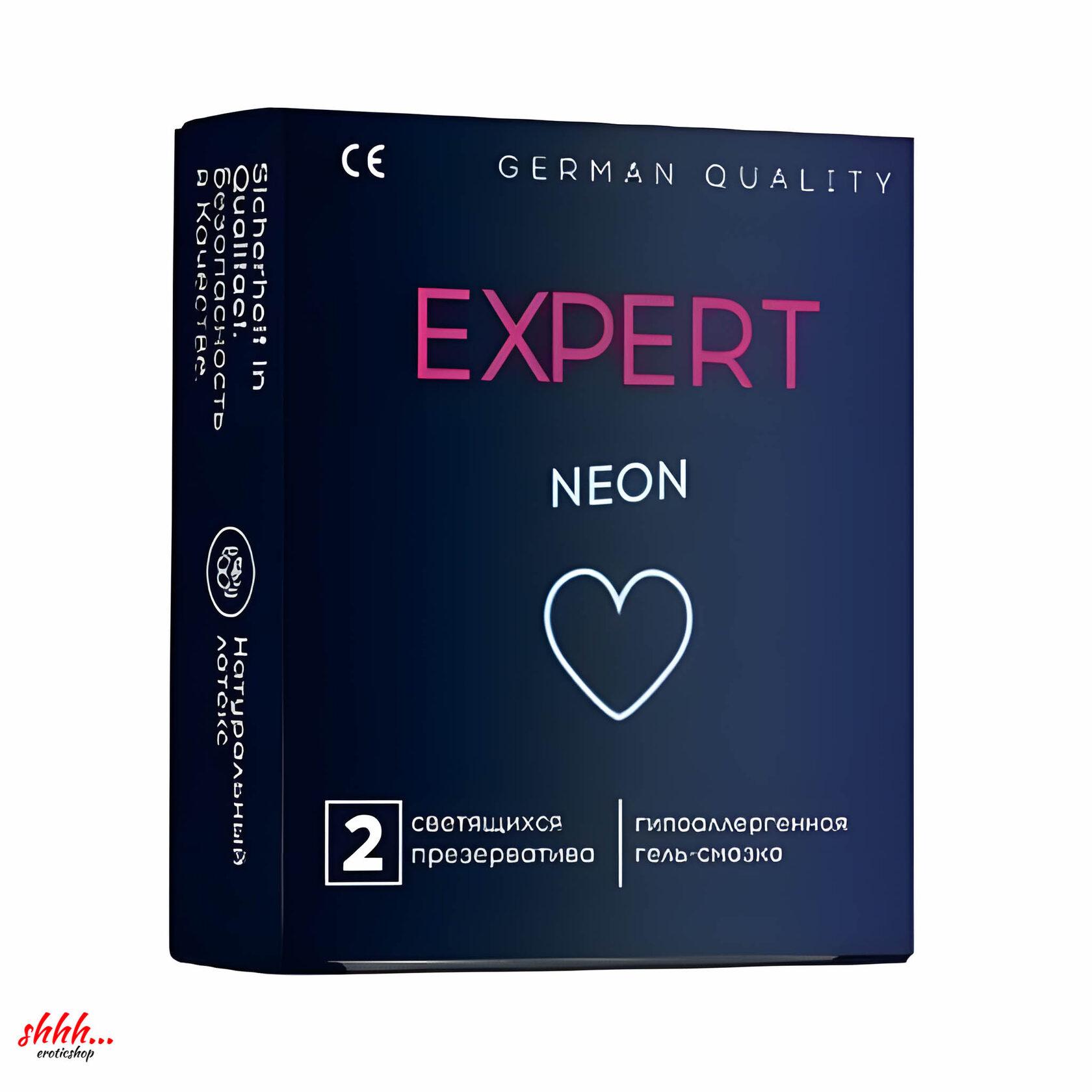 Презервативы EXPERT NEON № 2 (светящиеся), 2 шт.