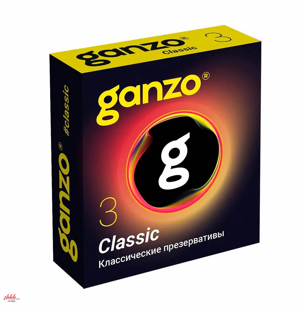 Презервативы Классические Ganzo Classic (Black Edition) 3шт.