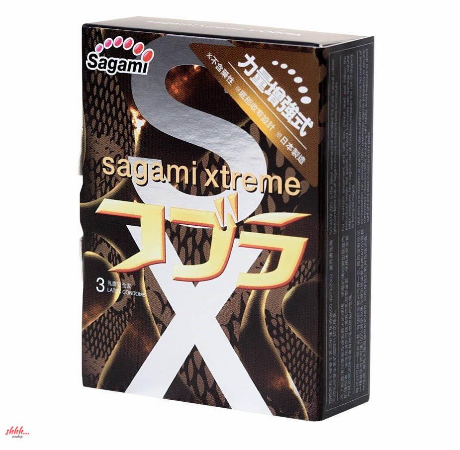 Презервативы Sagami Cobra 3шт. Конусообразные Супер Облегающие