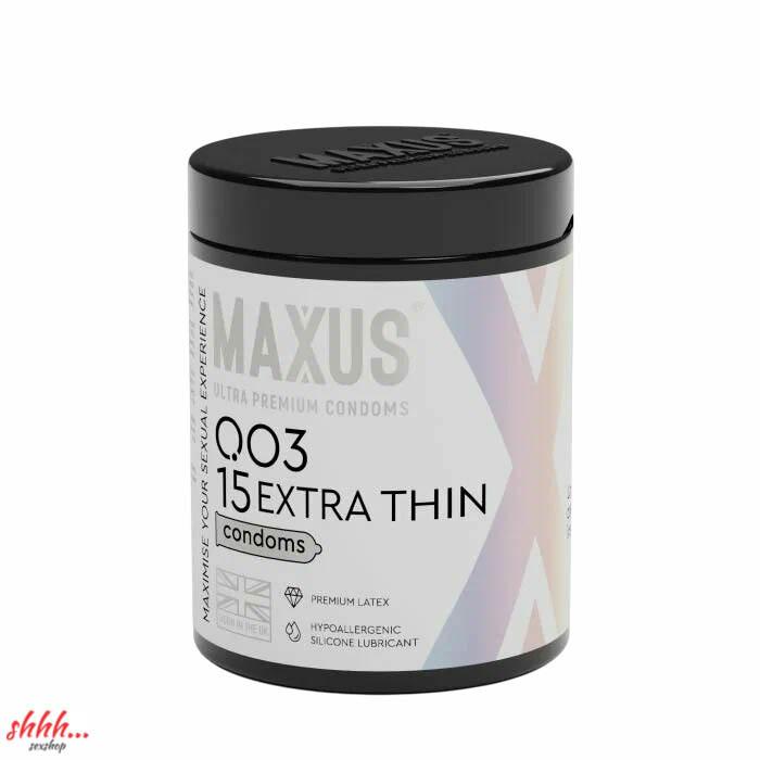 Презервативы гладкие, тонкие MAXUS 003 (15 шт.)