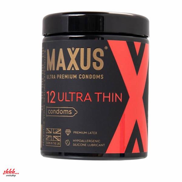 Презервативы гладкие, ультратонкие X-Edition MAXUS Ultra Thin 12 шт.