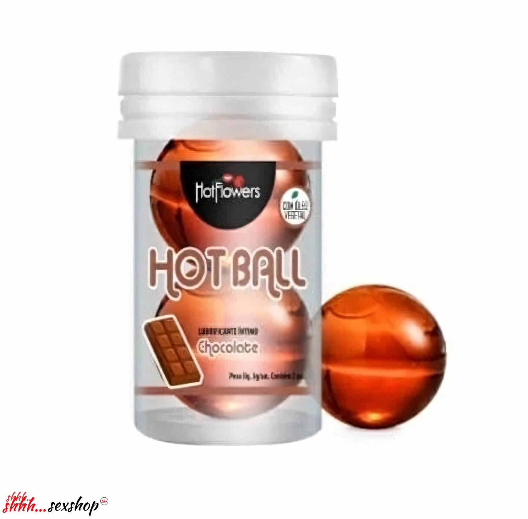Лубрикант Aromatic Hot Ball На Масляной Основе В Виде Двух Шариков (аромат Шоколада)