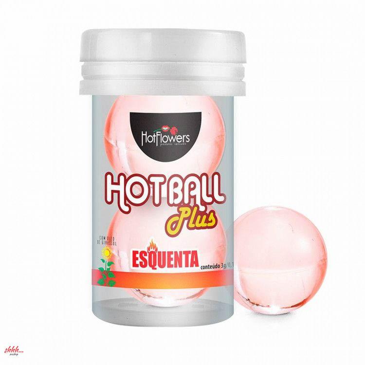 Лубрикант Hot Ball Plus На Масляной Основе В Виде Двух Шариков С Охлаждающим Эффектом.
