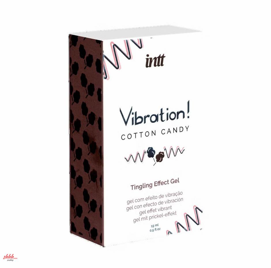 Возбуждающий Гель С Эффектом Вибрации Vibration! Cotton Candy (15 Мл.) От Intt