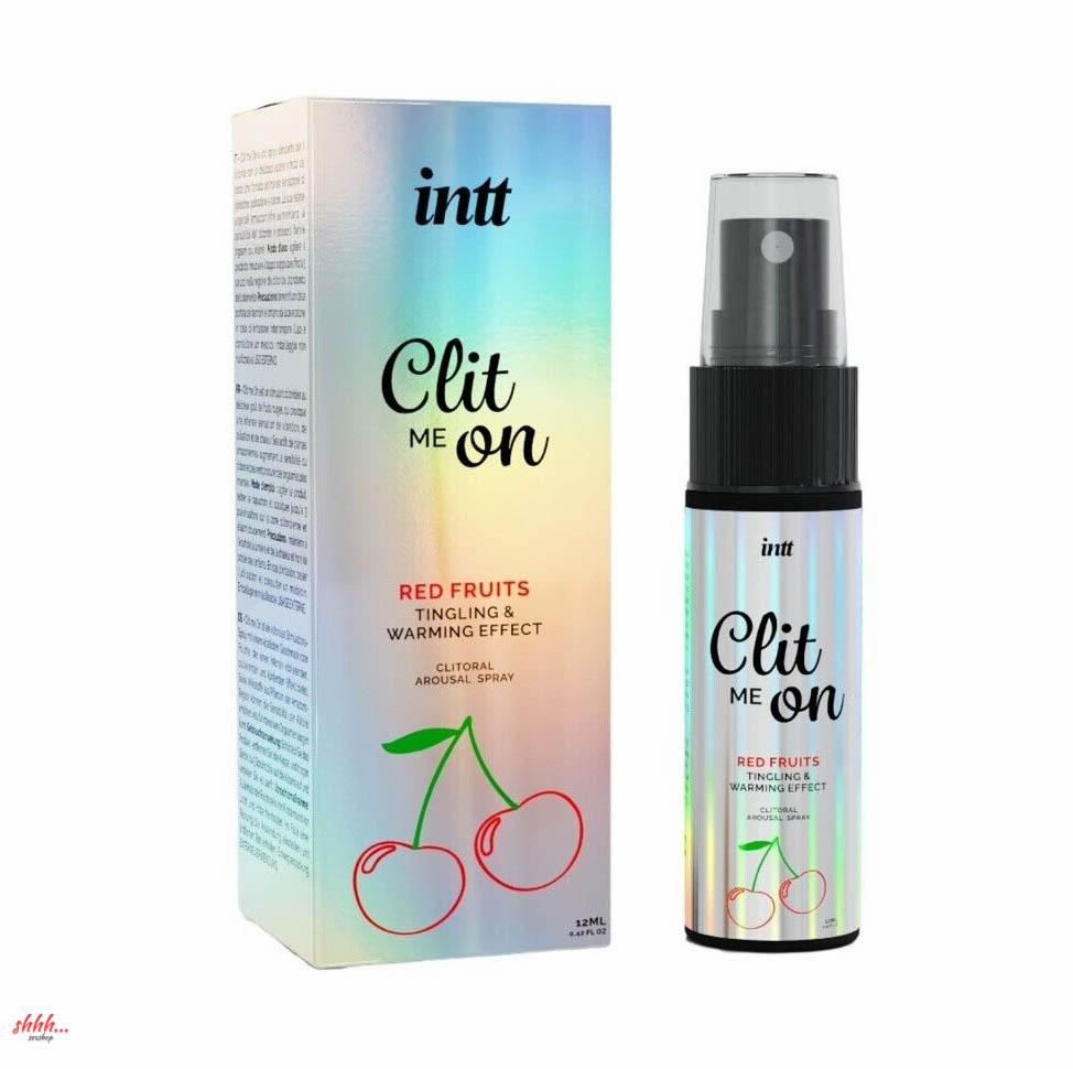 Intt Clit Me On Red Fruits - Согревающий Жидкий Вибратор Для Клитора С Вкусом Вишни, 12 Мл